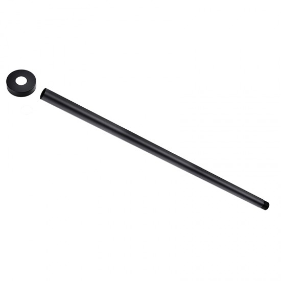 600mm Ceiling Shower Arm Stainless Steel 304 Round Black