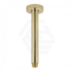 300mm Round Brushed Yellow Gold Ceiling Shower Arm 300mm Round Brushed Yellow Gold Ceiling Shower Arm