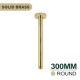 300mm Round Brushed Yellow Gold Ceiling Shower Arm