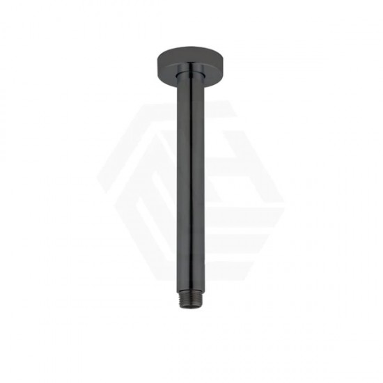 300mm Round Gunmetal Grey Ceiling Shower Arm