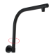 9” Square Black ABS Rainfall Shower Head Swivel Shower Arm Set