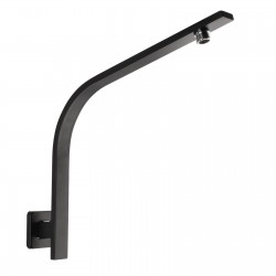 Square Nero Black Gooseneck Wall Shower Arm Square Nero Black Gooseneck Wall Shower Arm