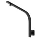 Square Nero Black Gooseneck Wall Shower Arm