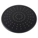 Round 230mm ABS Matte Black Shower Head with Wall Mounted Shower Arm