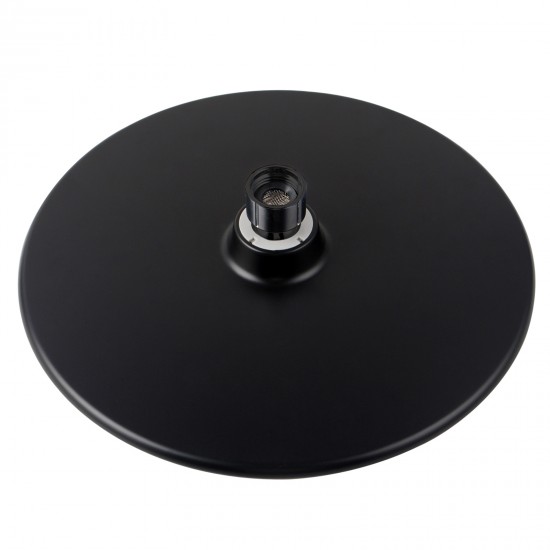 230mm 9 inch ABS Round Nero Black Rainfall Shower Head