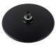 Round 230mm ABS Matte Black Shower Head with Ceiling Mounted Shower Arm