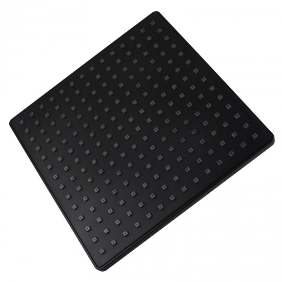 225mm 9” ABS Square Black  Rainfall Shower Head