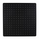 9” Square Black ABS Rainfall Shower Head 400mm Wall Mounted Shower Arm Set