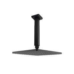 9” Square Black ABS Rainfall Shower Head 200mm Ceiling Shower Arm Set 9” Square Black ABS Rainfall Shower Head 200mm Ceiling Shower Arm Set