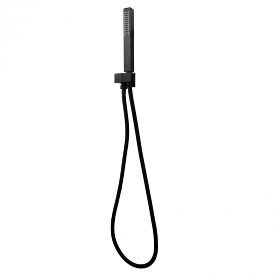 Square Nero Black Handheld Shower Set