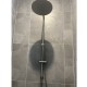 10 inch 250mm Round Brushed Nickel Twin Shower Station Top Water Inlet