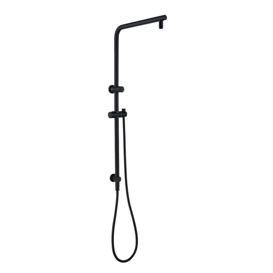 8 inch Round Matte Black Twin Shower Set Selectable Top/Bottom Water Inlet with Push Button Diverter 8 inch Round Matte Black Twin Shower Set Selectable Top/Bottom Water Inlet with Push Button Diverter