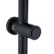 8 inch Round Matte Black Twin Shower Set Selectable Top/Bottom Water Inlet with Push Button Diverter 8 inch Round Matte Black Twin Shower Set Selectable Top/Bottom Water Inlet with Push Button Diverter