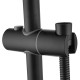 8 inch Round Matte Black Twin Shower Set Selectable Top/Bottom Water Inlet with Push Button Diverter 8 inch Round Matte Black Twin Shower Set Selectable Top/Bottom Water Inlet with Push Button Diverter