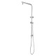 8 inch Round Chrome Twin Shower Set Selectable Top/Bottom Water Inlet with Push Button Diverter 8 inch Round Chrome Twin Shower Set Selectable Top/Bottom Water Inlet with Push Button Diverter