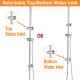8 inch Round Chrome Twin Shower Set Selectable Top/Bottom Water Inlet with Push Button Diverter 8 inch Round Chrome Twin Shower Set Selectable Top/Bottom Water Inlet with Push Button Diverter
