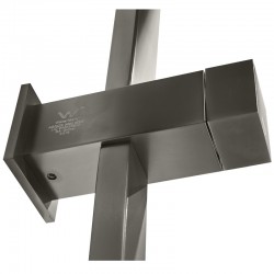 10 inch Square Gunmetal Grey Twin Shower Top Water Inlet 10 inch Square Gunmetal Grey Twin Shower Top Water Inlet