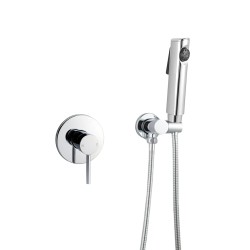 Round Chrome Handheld Shower With Bidet Spray Shower Mixer Tap Set Round Chrome Handheld Shower With Bidet Spray Shower Mixer Tap Set