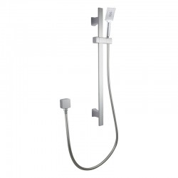 Square Chrome Sliding Shower Rail with 3 Functions Handheld Shower Square Chrome Sliding Shower Rail with 3 Functions Handheld Shower