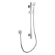 Square Chrome Sliding Shower Rail with 3 Functions Handheld Shower