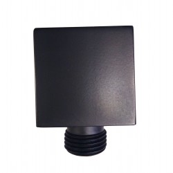 Water Inlet Shower Head Wall Elbow Square Brass Connector Connection Water Hose Inlet Matt Black Water Inlet Shower Head Wall Elbow Square Brass Connector Connection Water Hose Inlet Matt Black