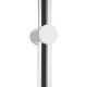 Round Chrome Adjustable Shower Rail with Handheld Shower Set