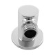 Round Chrome Adjustable Shower Rail with Handheld Shower Set