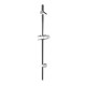 Round Chrome Adjustable Shower Rail with Handheld Shower Set