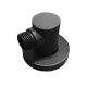 Water Inlet Shower Wall Elbow Round Brass Connector Connection Water Hose Inlet Matt Black