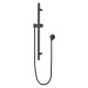 Round Matt black Shower Rail With Hand held Shower Set Round Matt black Shower Rail With Hand held Shower Set