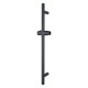 Round Matt black Shower Rail With Hand held Shower Set Round Matt black Shower Rail With Hand held Shower Set
