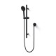 Round Matt black Shower Rail With Hand held Shower Set Round Matt black Shower Rail With Hand held Shower Set