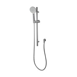 Round Brushed Nickel Shower Rail with Brass Handheld Shower Set Round Brushed Nickel Shower Rail with Brass Handheld Shower Set
