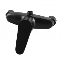 8 inch Round Matt Black Twin Shower Set Bottom Inlet 8 inch Round Matt Black Twin Shower Set Bottom Inlet