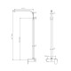 10 inch 250mm Square Brushed Nickel Shower Tower With Rain Head Bottom Water Inlet 10 inch 250mm Square Brushed Nickel Shower Tower With Rain Head Bottom Water Inlet
