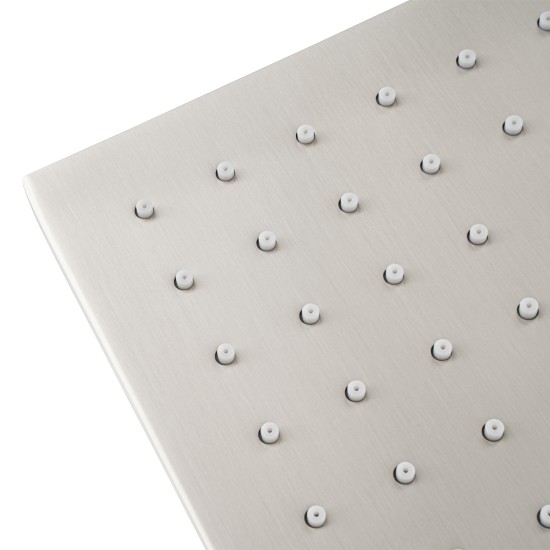 10 inch 250mm Square Brushed Nickel Shower Tower With Rain Head Bottom Water Inlet 10 inch 250mm Square Brushed Nickel Shower Tower With Rain Head Bottom Water Inlet