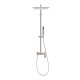10 inch 250mm Square Brushed Nickel Shower Tower With Rain Head Bottom Water Inlet 10 inch 250mm Square Brushed Nickel Shower Tower With Rain Head Bottom Water Inlet