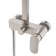 10 inch 250mm Square Brushed Nickel Shower Tower With Rain Head Bottom Water Inlet 10 inch 250mm Square Brushed Nickel Shower Tower With Rain Head Bottom Water Inlet
