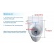 508x381x151mm Electric Intelligent Toilet Cover Seat with Self Hygiene and Instant Heating for toilet