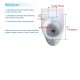 508x381x151mm Electric Intelligent Toilet Cover Seat with Self Hygiene and Instant Heating for toilet