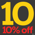 10% off(End of Financial Year Sale）