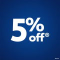 5% off(End of Financial Year Sale）