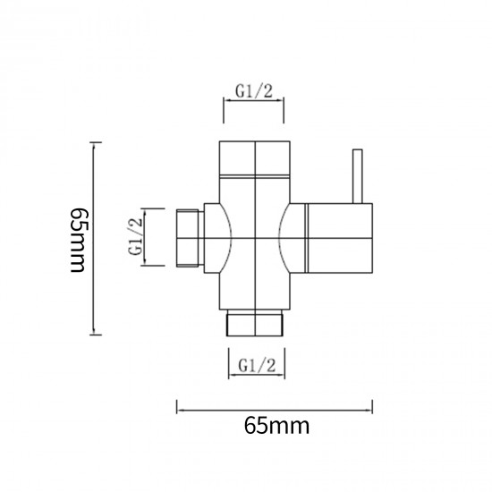 Round Toilet Bidets Spray Diverter Wash Kit