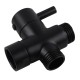 Brass Black Toilet Bidet Spray Diverter Toilet Taps Toilet Diverter Valve