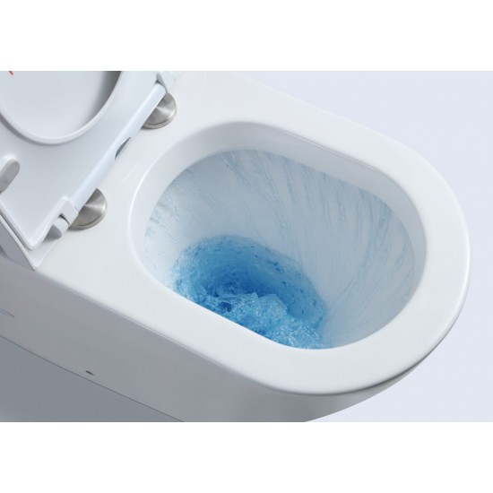 670x360x850mm Bathroom Whirlpool Silent Comfort Height Back To Wall White Ceramic Toilet Suite