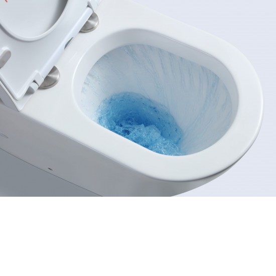 670x360x850mm Bathroom Whirlpool Silent Comfort Height Back To Wall White Ceramic Toilet Suite