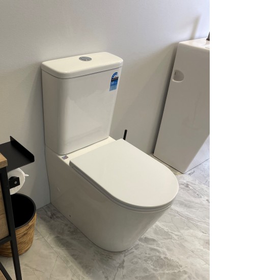 670x360x850mm Bathroom Whirlpool Silent Comfort Height Back To Wall White Ceramic Toilet Suite