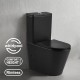670x360x850mm Bathroom Whirlpool Ultra Quiet Comfort Height Ceramic Rimless Toilet Suite Matt Black