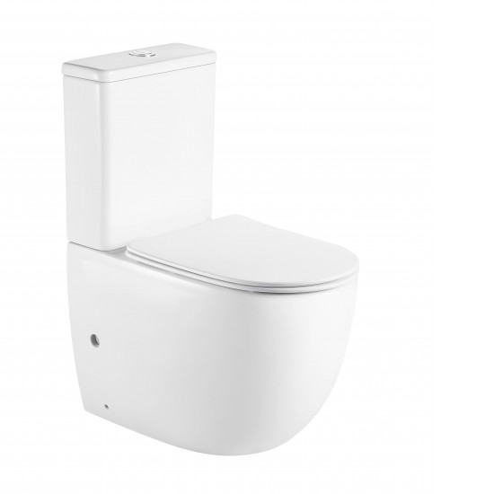 620x380x825mm Ceramic White Boxrim Back To Wall Toilets Suite Two Piece Toilets 