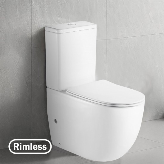 620x380x825mm Ceramic White Boxrim Back To Wall Toilets Suite Two Piece Toilets 